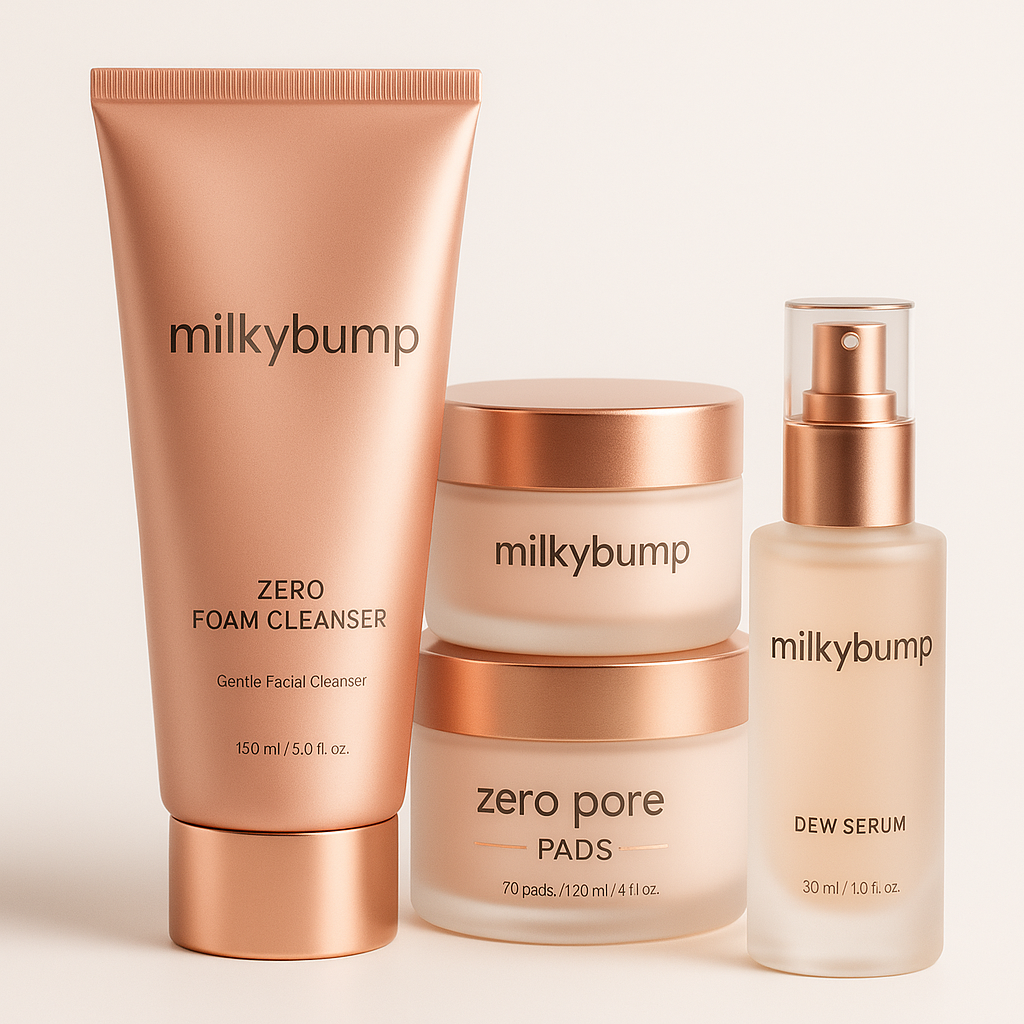 7-Day Glass Glow Skincare Set – Hydrated, Clear Skin – MilkyBump